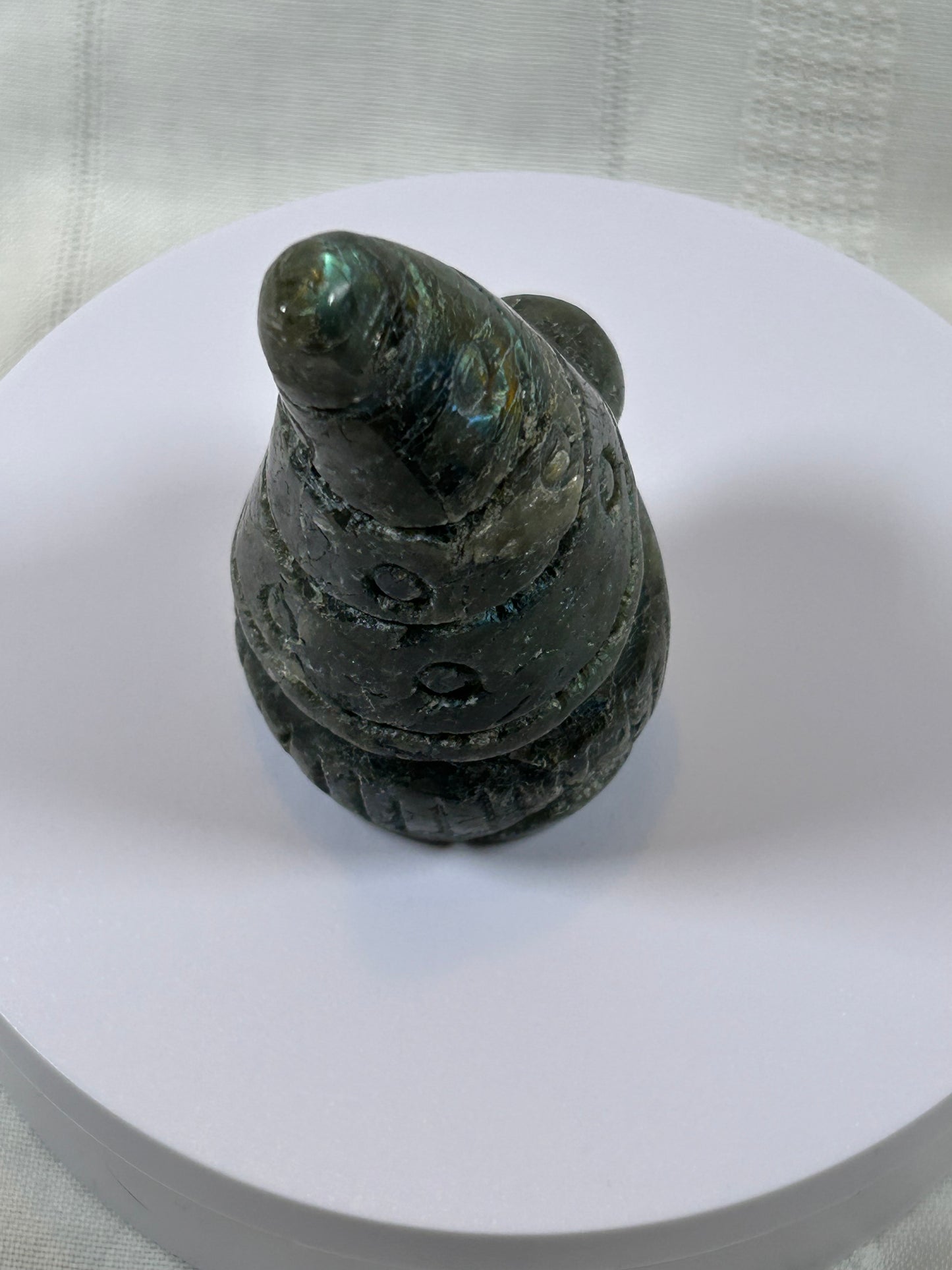(#2) - LABRADORITE GNOME CARVING - NEW