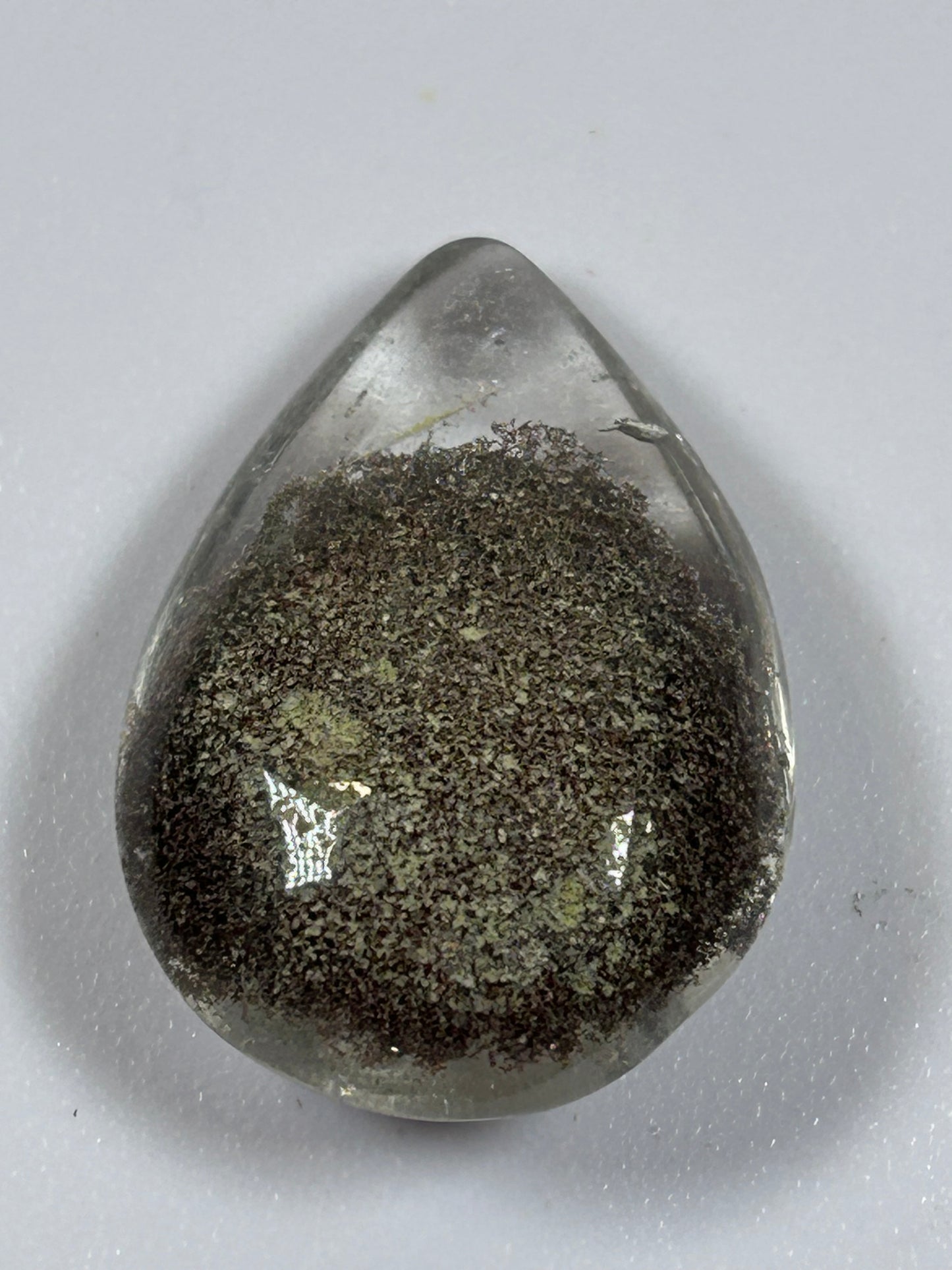(GQ11) - Garden Quartz Teardrop Pendant - New