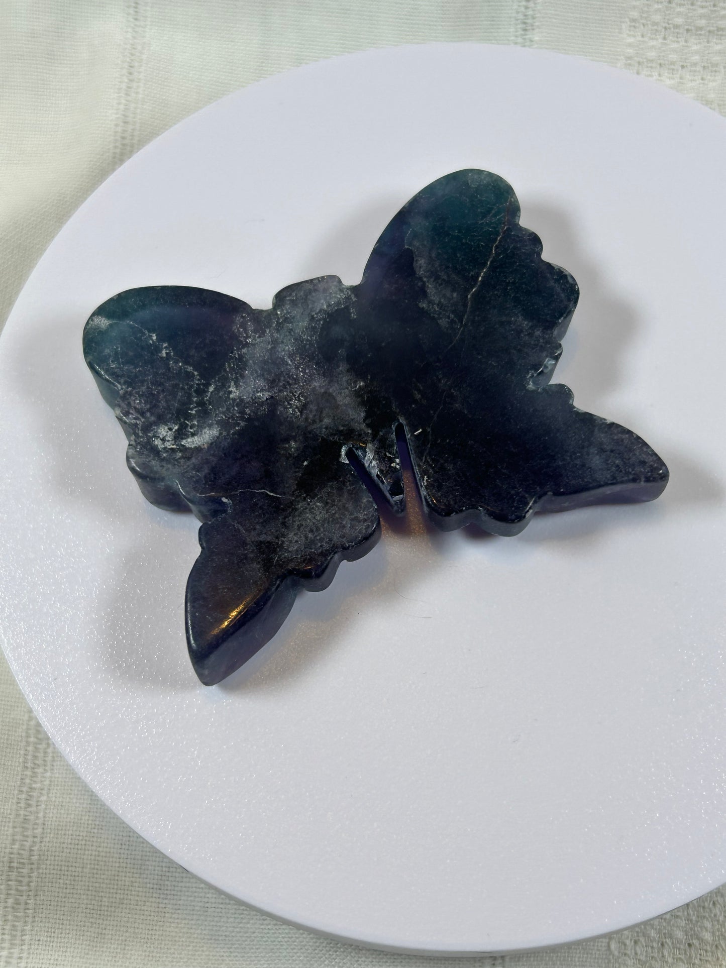 (#3) - FLUORITE BUTTERFLY CARVING