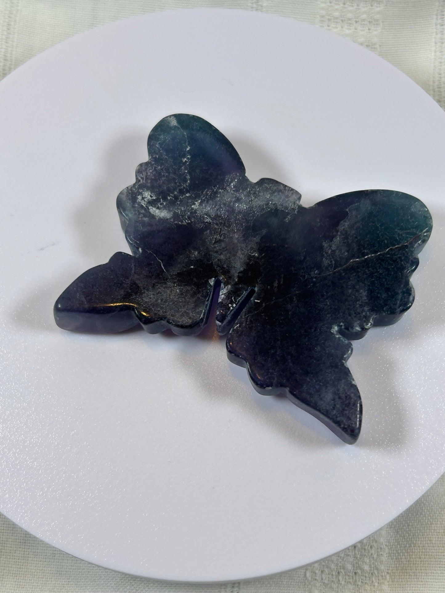 (#3) - FLUORITE BUTTERFLY CARVING