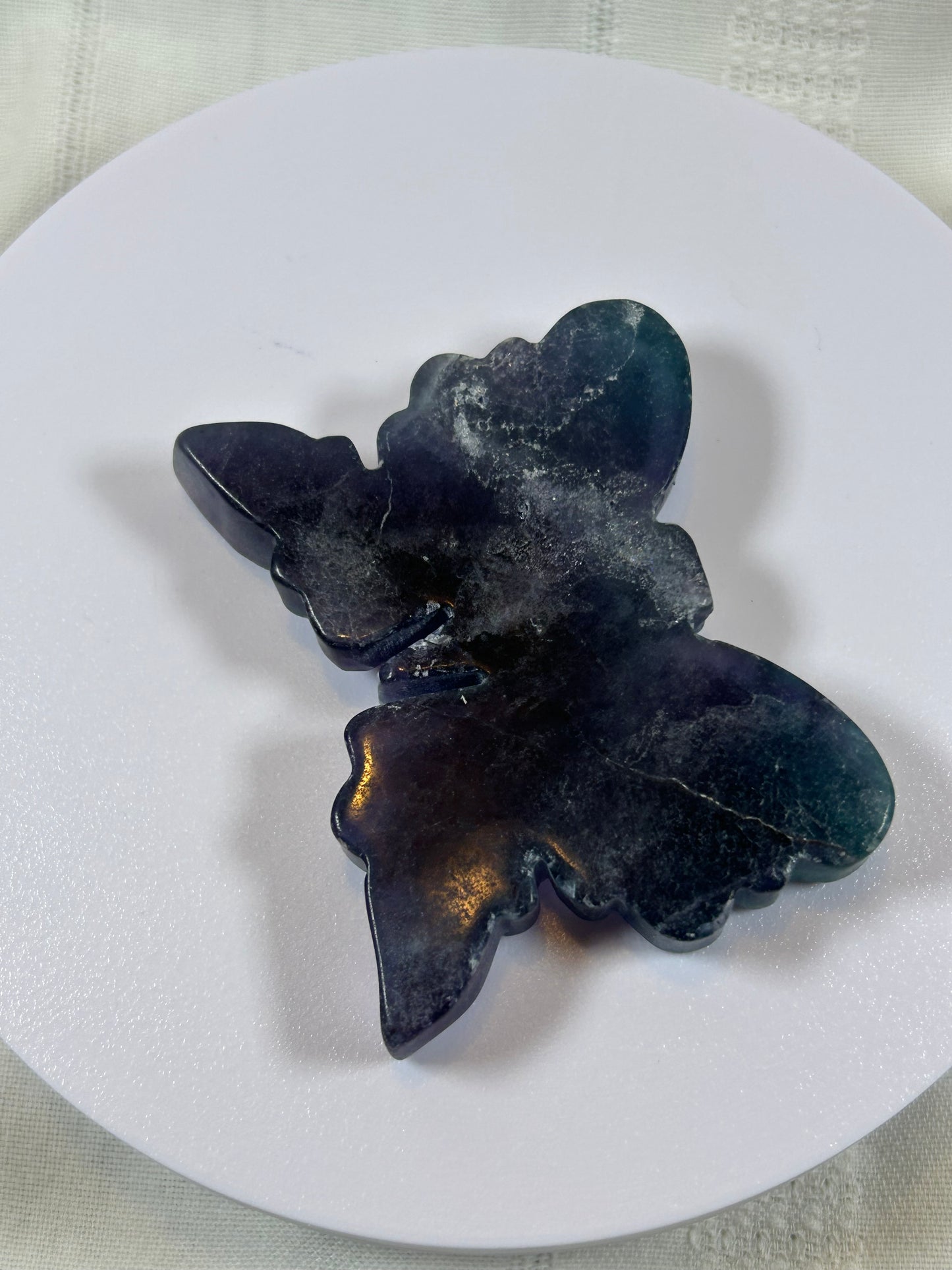 (#3) - FLUORITE BUTTERFLY CARVING