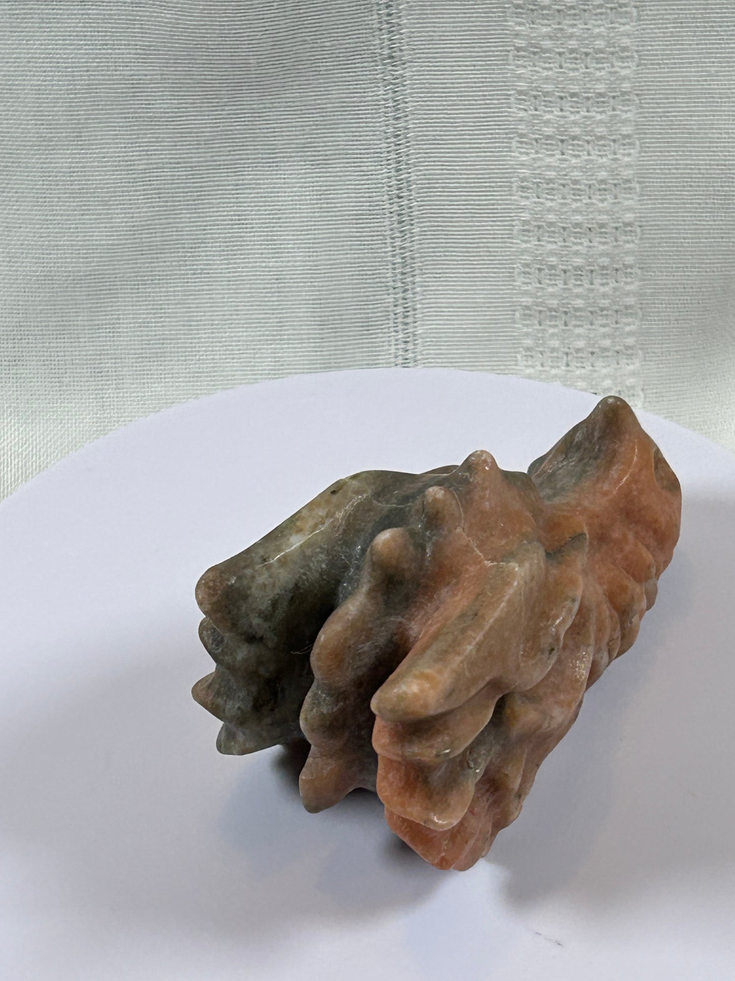 (#13) - ORANGE CALCITE DRAGONS HEAD - NEW