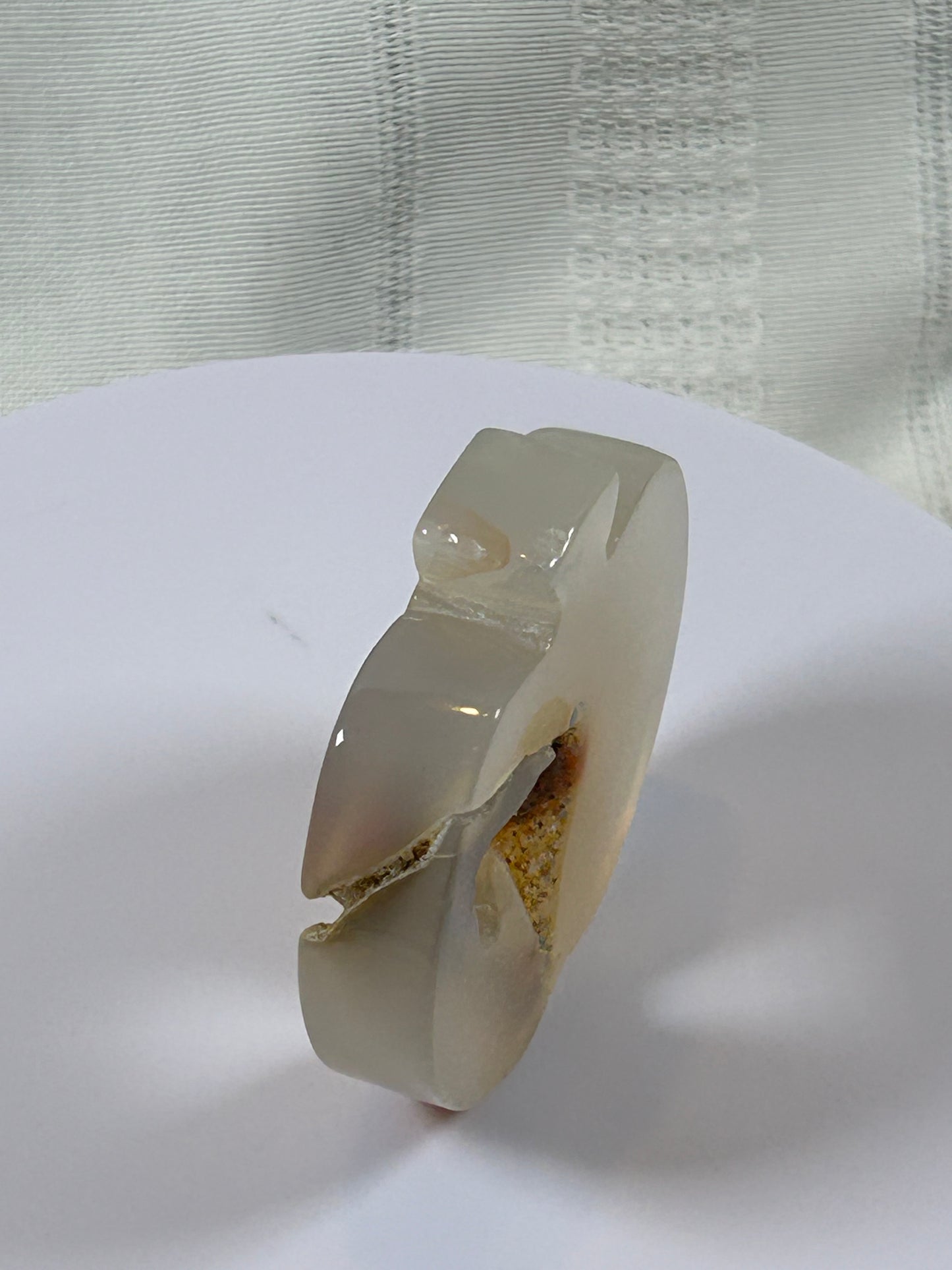 AGATE APPLE CARVING - NEW