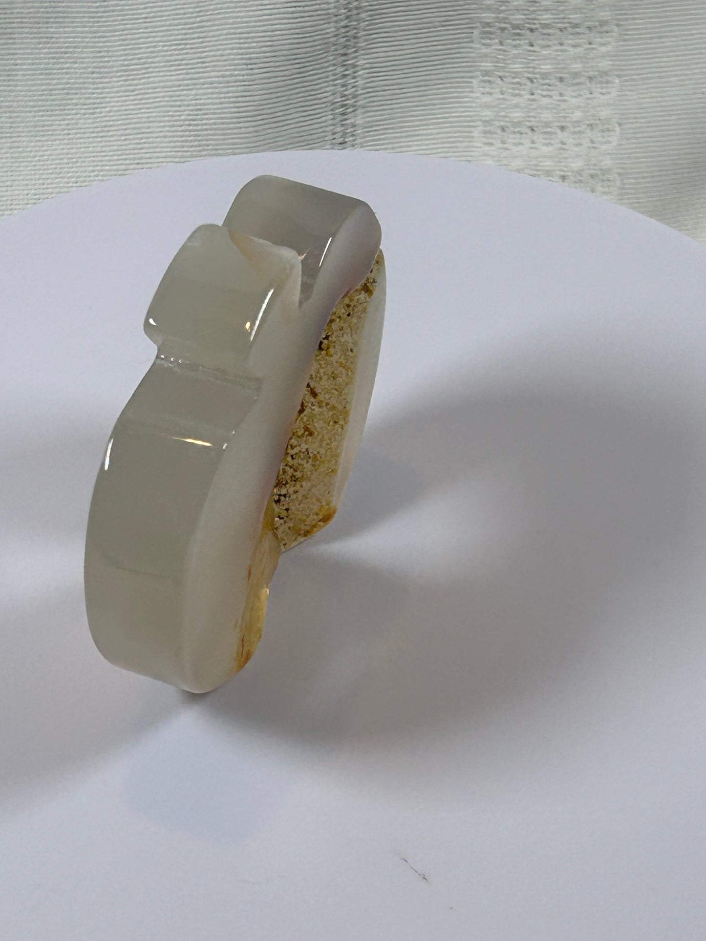 AGATE APPLE CARVING - NEW