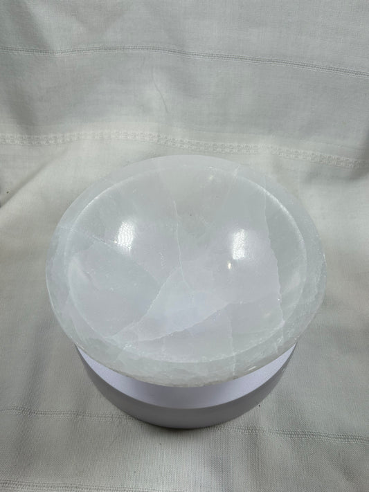 (#1040) - Selenite Bowl - New