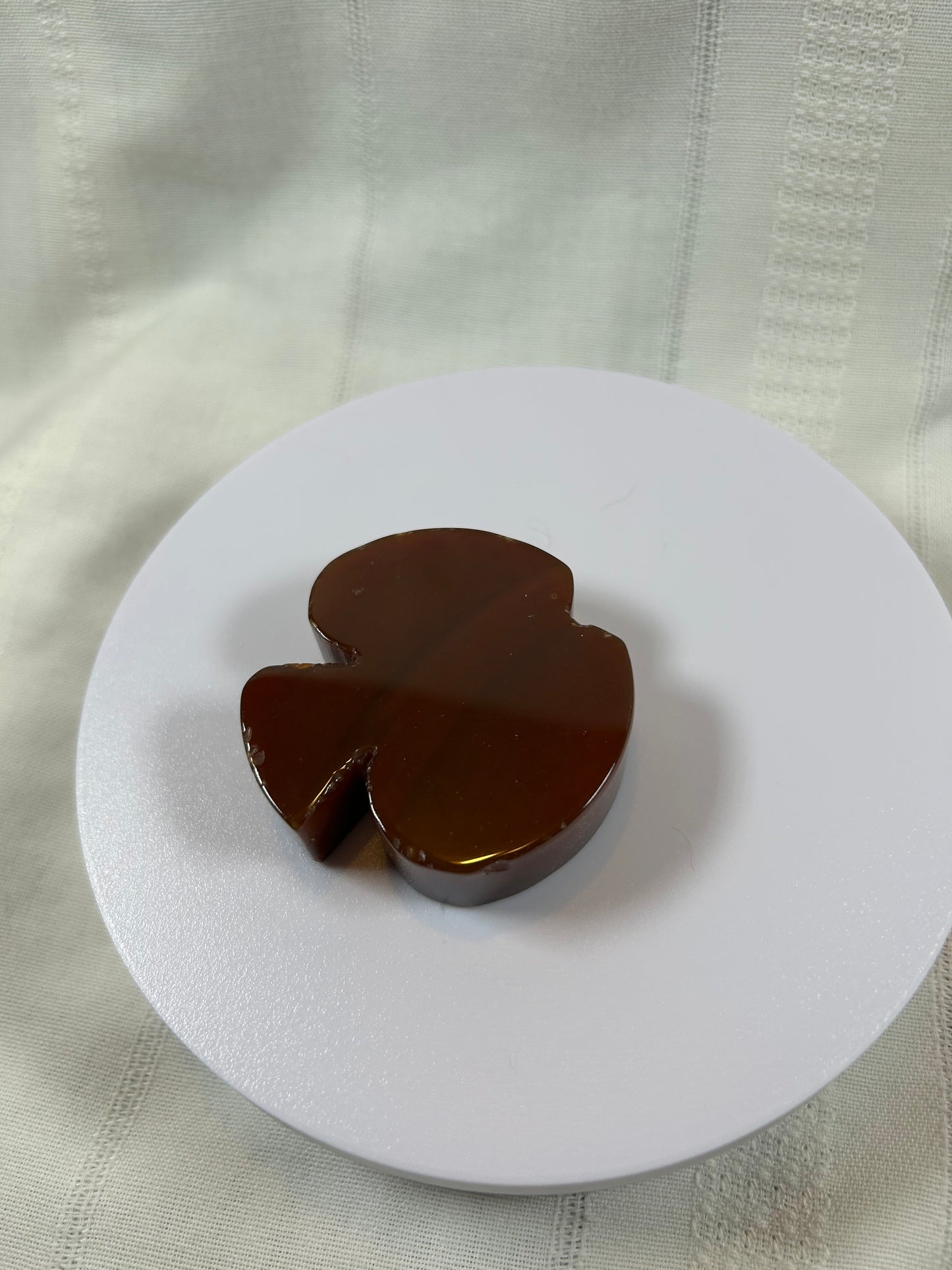 (#5) - CARNELIAN APPLE CARVING