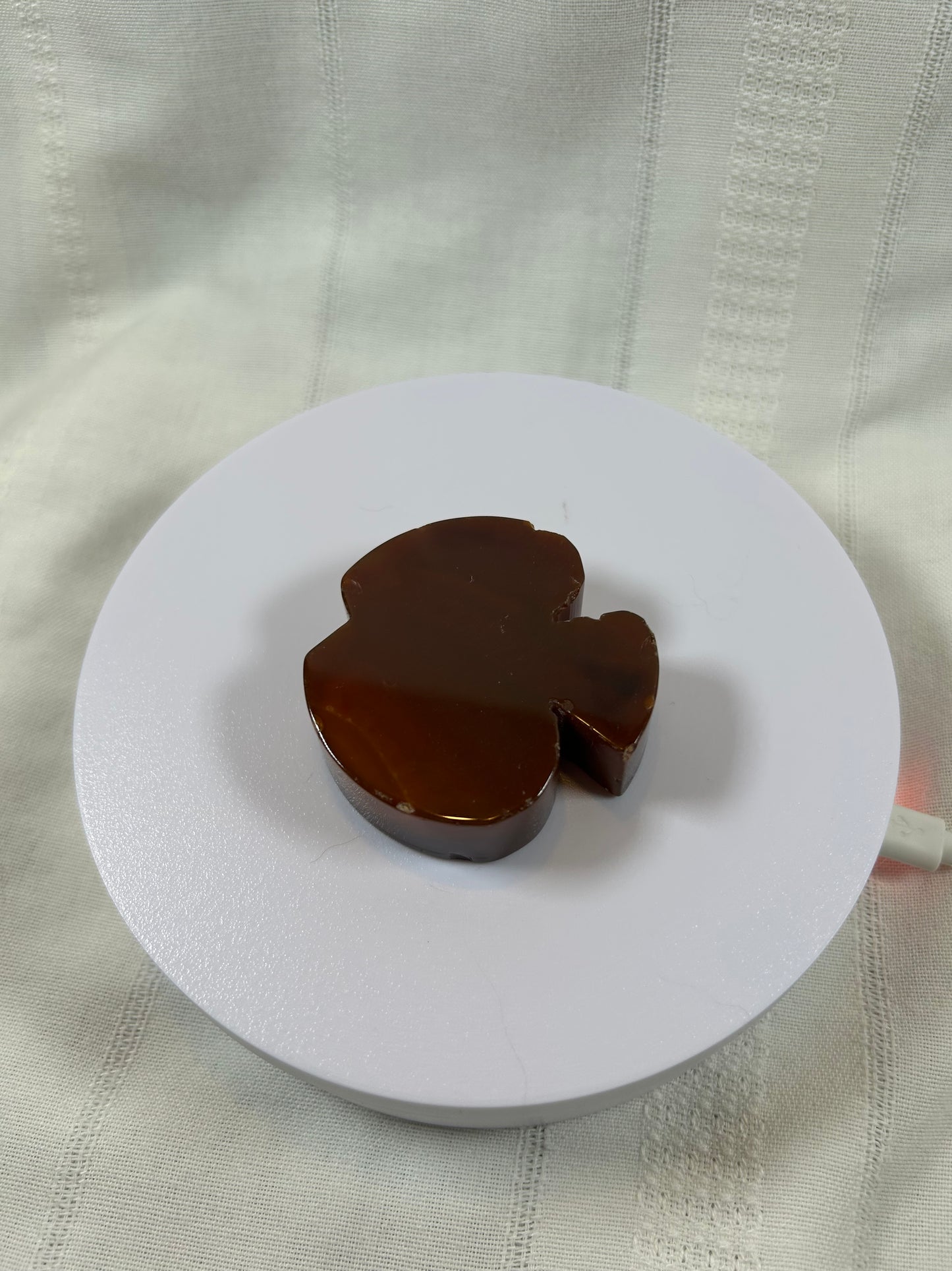 (#5) - CARNELIAN APPLE CARVING
