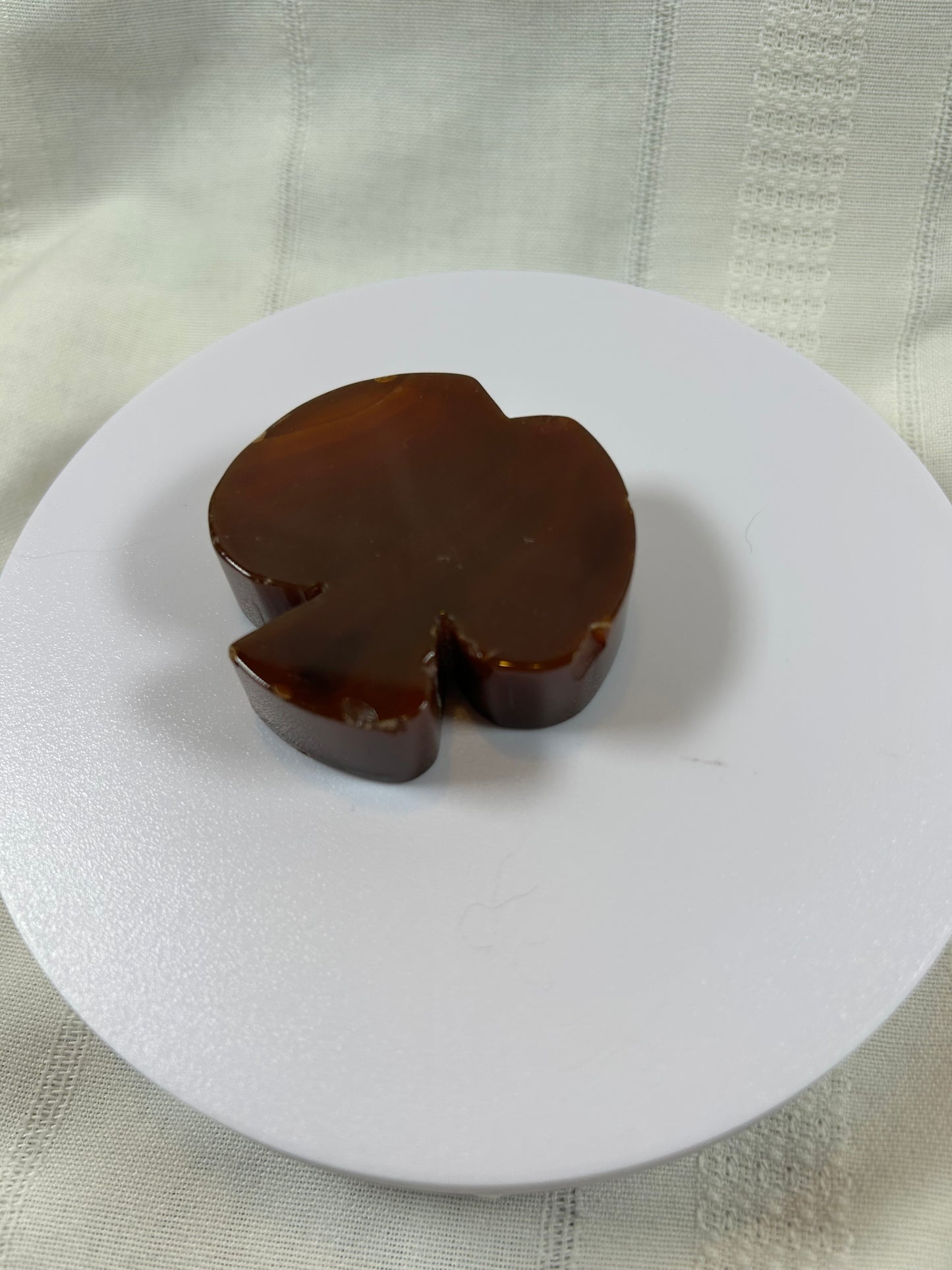 (#5) - CARNELIAN APPLE CARVING