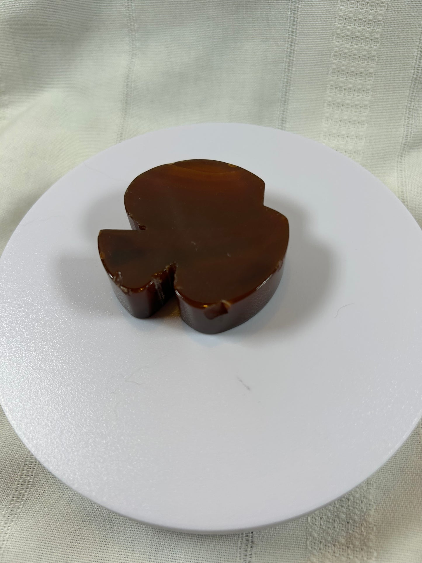 (#5) - CARNELIAN APPLE CARVING
