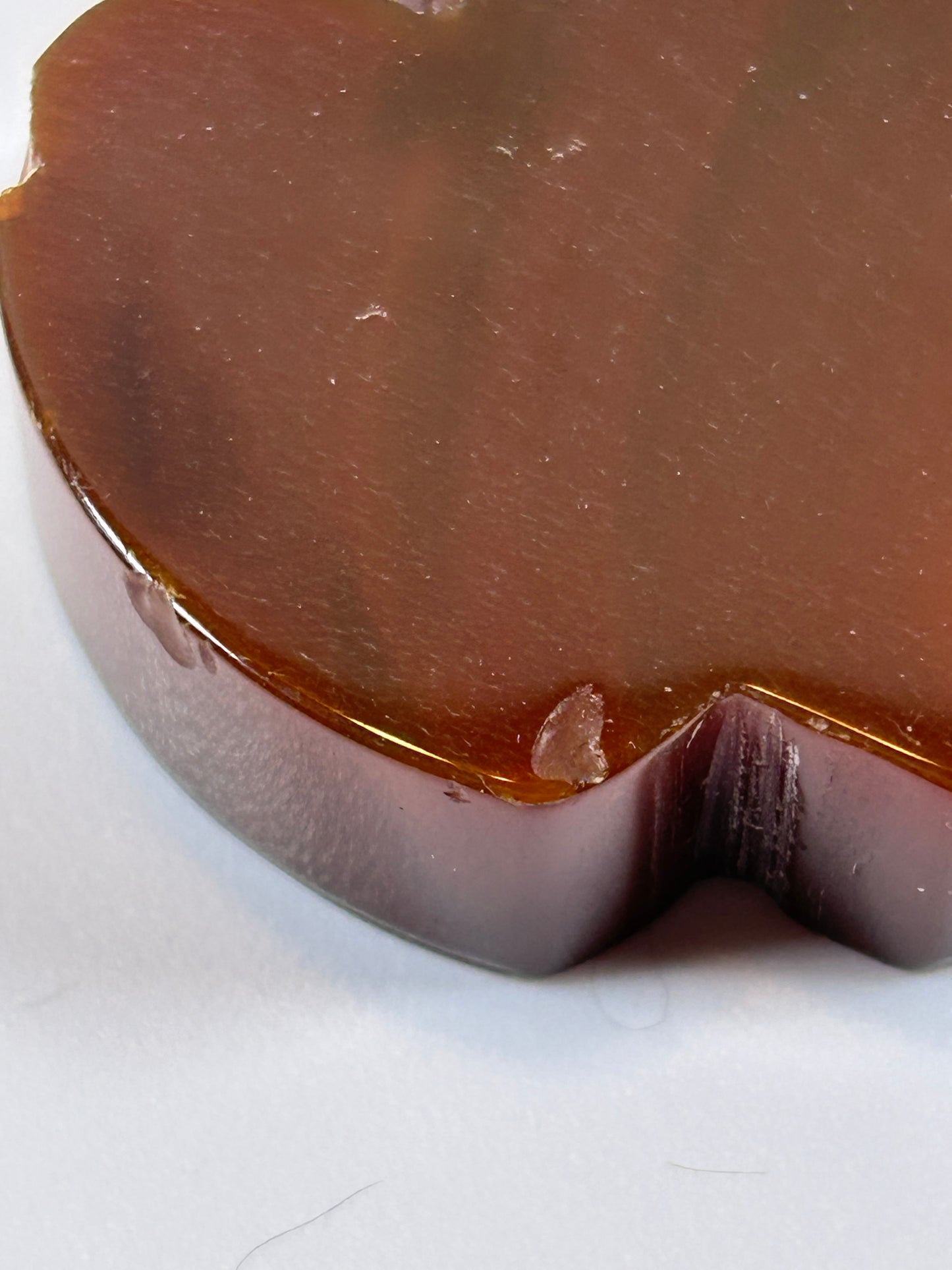 (#5) - CARNELIAN APPLE CARVING