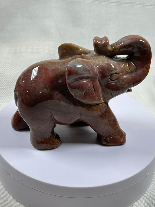(#1072) - Ocean Jasper Elephant - New