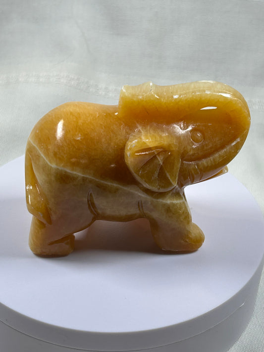 (#1071) - Calcite Elephant - New