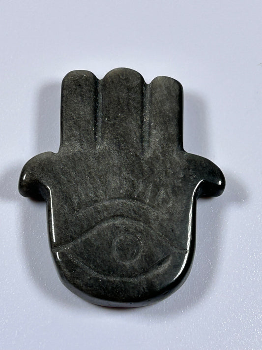 (#1070) - Shungite Hamsa Hand - New