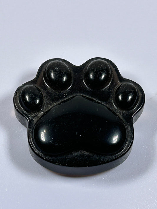(#1113) - Smoky Quartz Paw Print- New