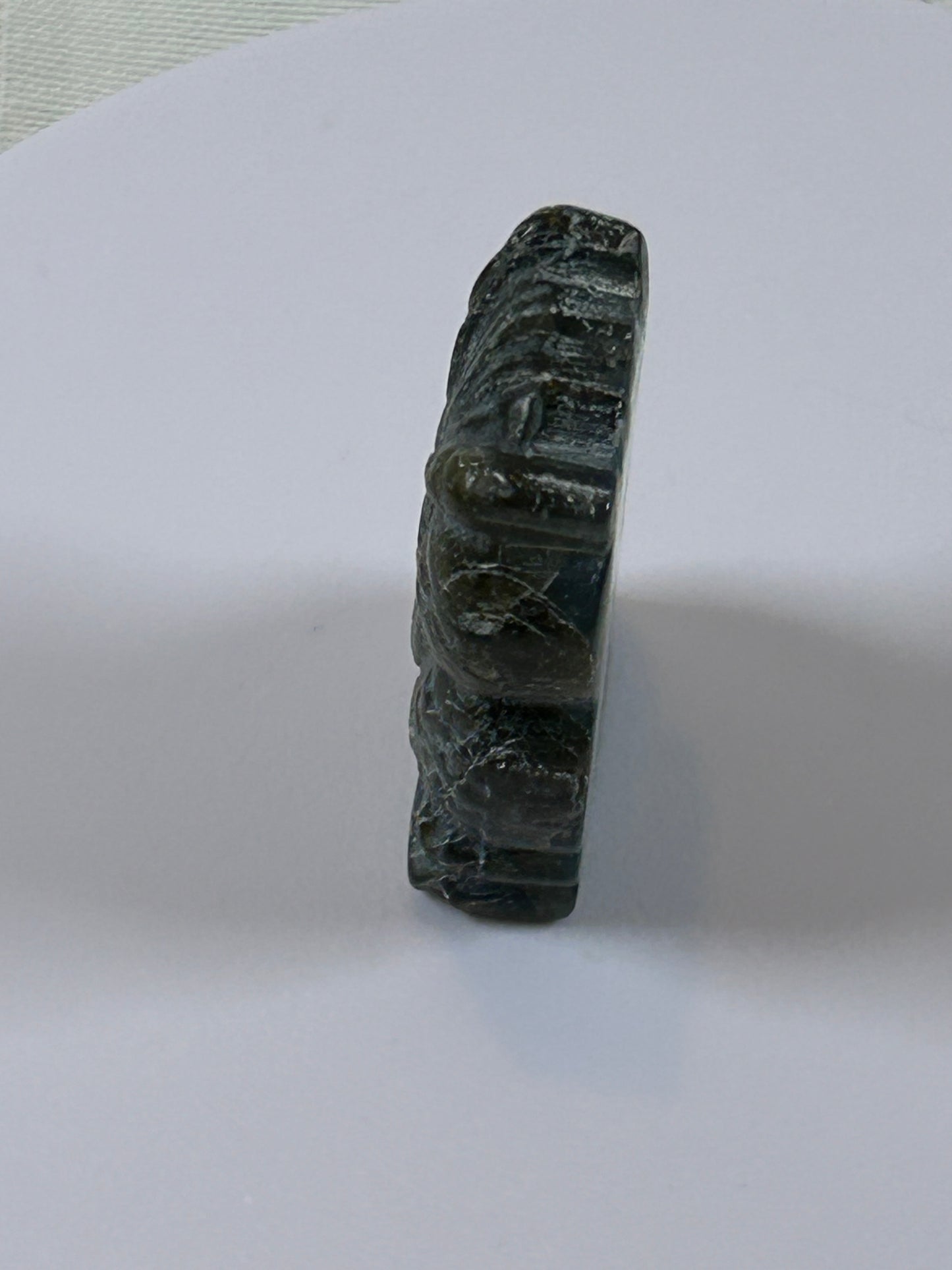 (#21) - LABRADORITE OWL CARVING - NEW