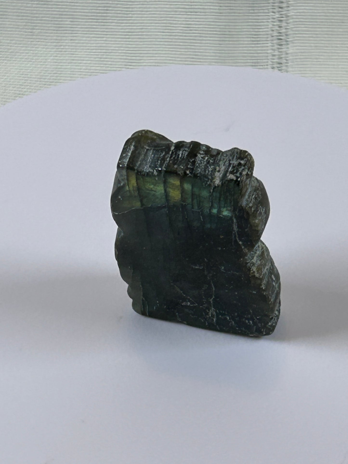 (#21) - LABRADORITE OWL CARVING - NEW