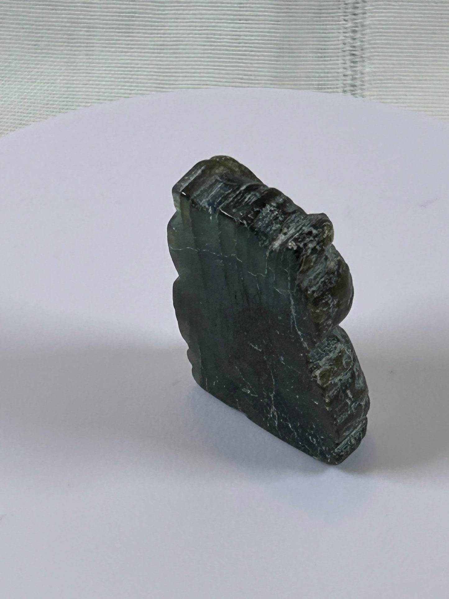 (#21) - LABRADORITE OWL CARVING - NEW