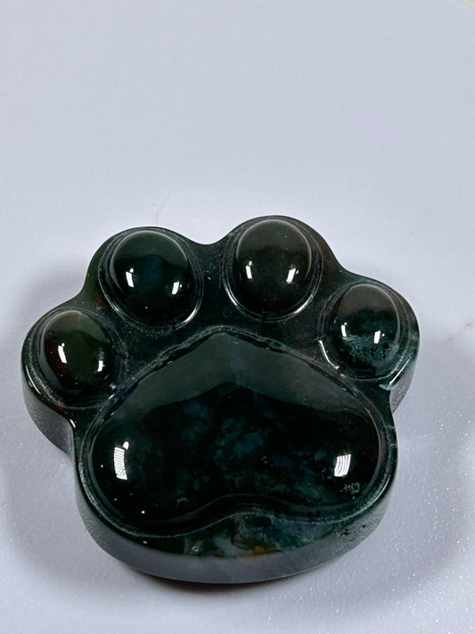 (#1115) - Bloodstone Paw Print- New