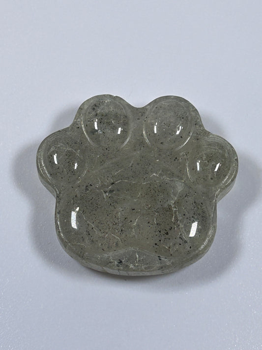 (#1116) - Moss Agate Paw Print - New