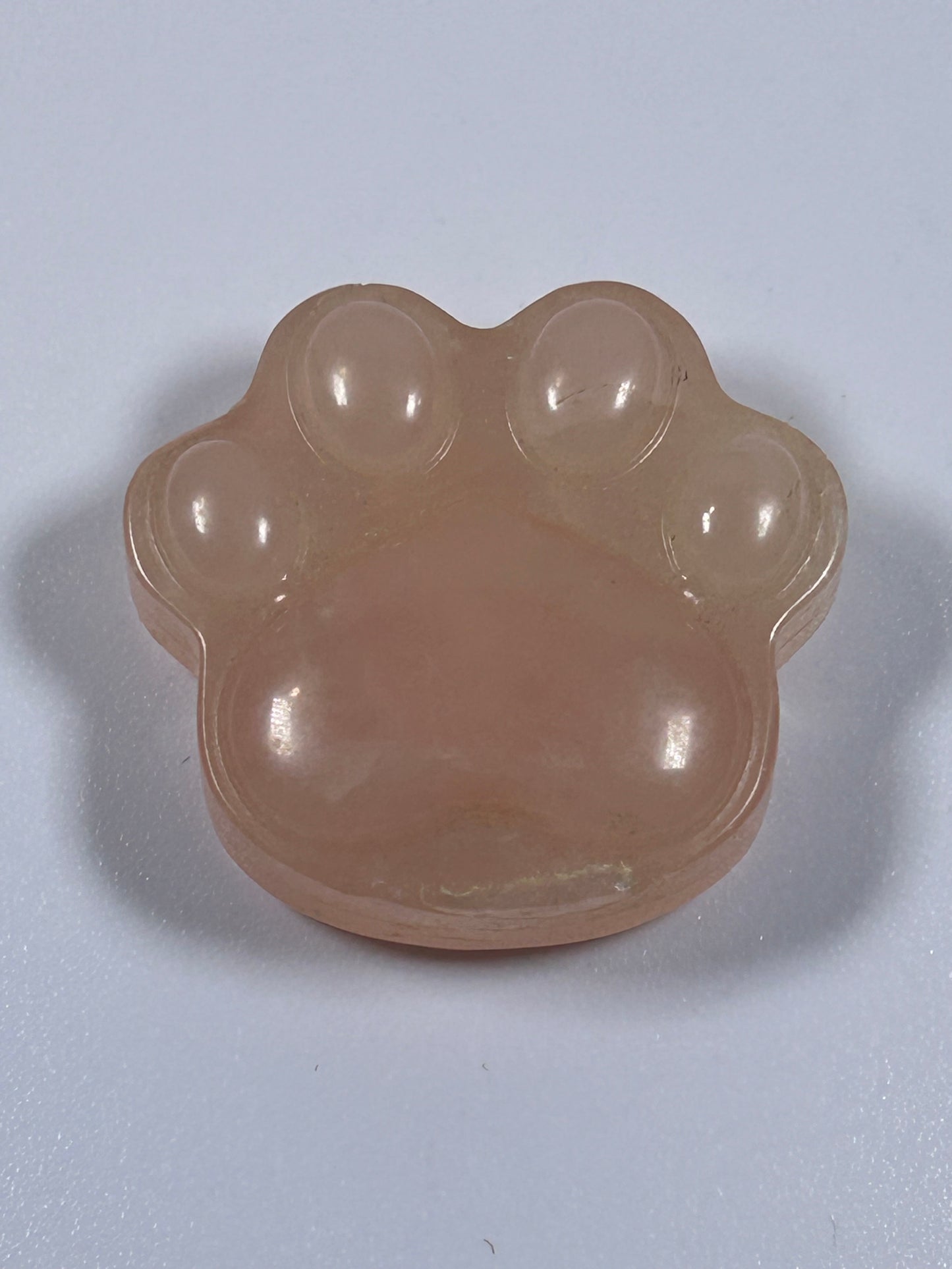 (#1112) - Rose Quartz Paw Print - New