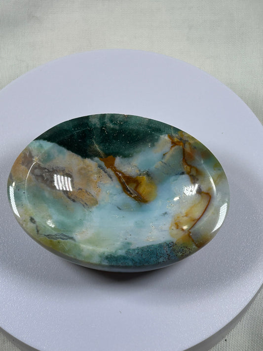 (#1077) - Ocean Jasper Bowl - New