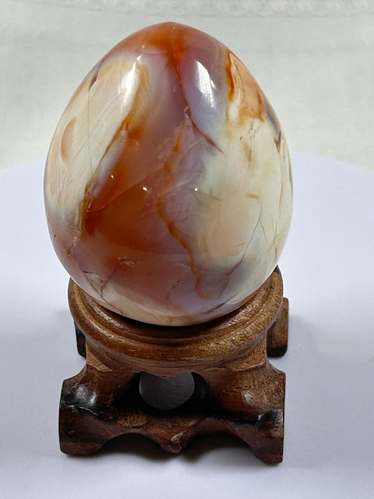 (#1078) - Agate Egg - New