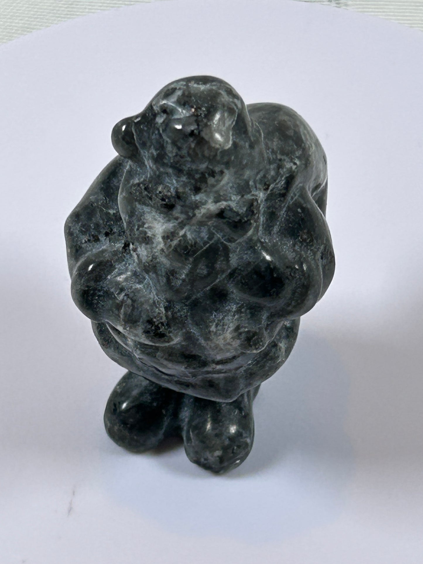 (#28) - LARVIKITE SANTA CARVING - NEW