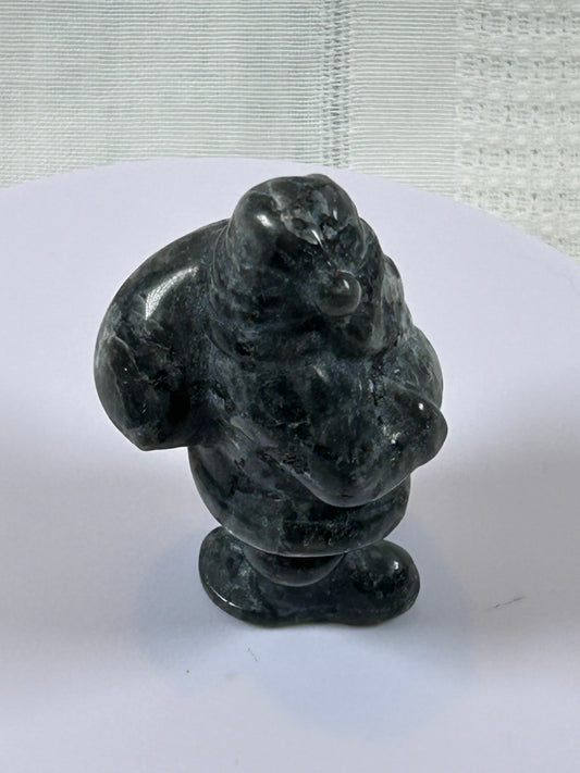 (#28) - LARVIKITE SANTA CARVING - NEW