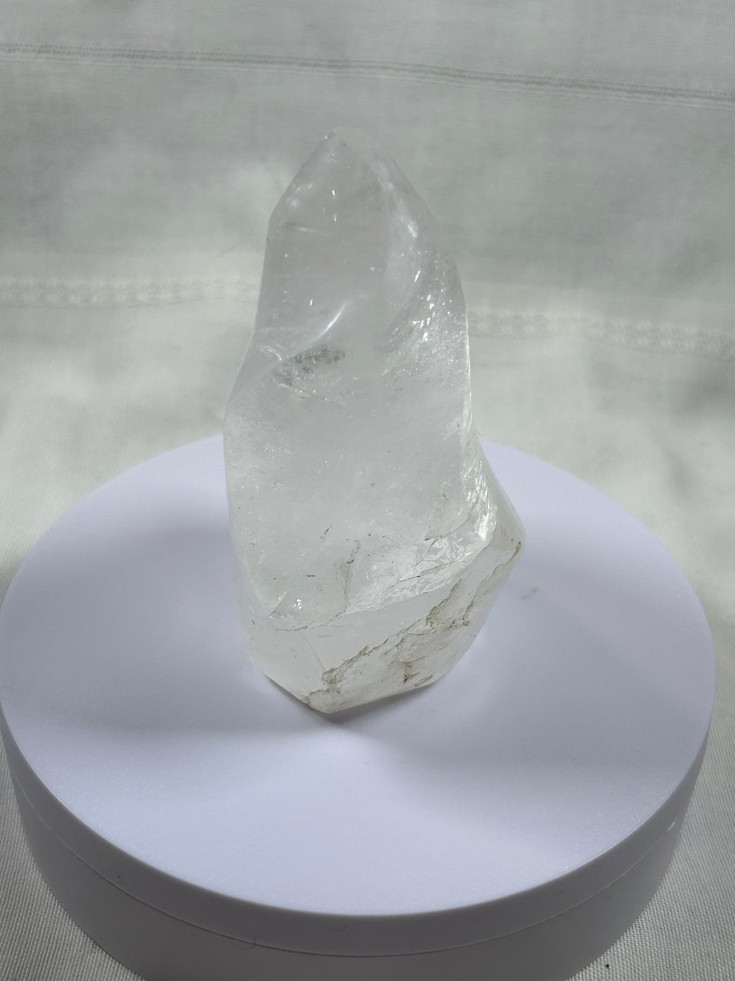 (#1084) - Clear Quartz Flame - New
