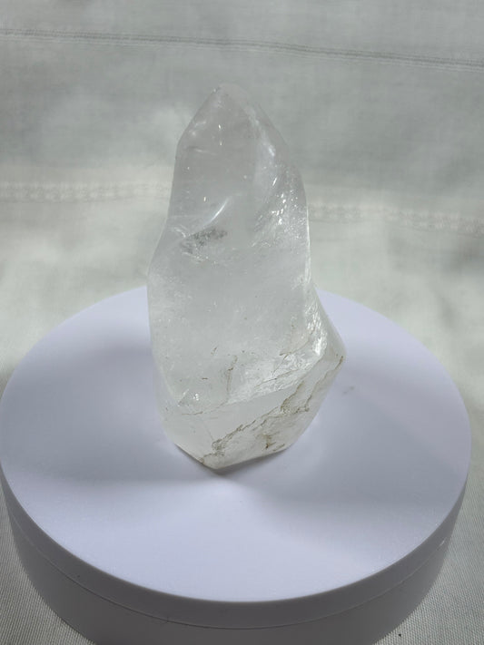 (#1084) - Clear Quartz Flame - New