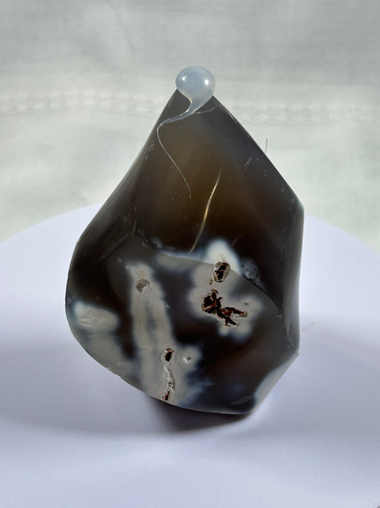 (#1089) - Orca Agate Flame - New