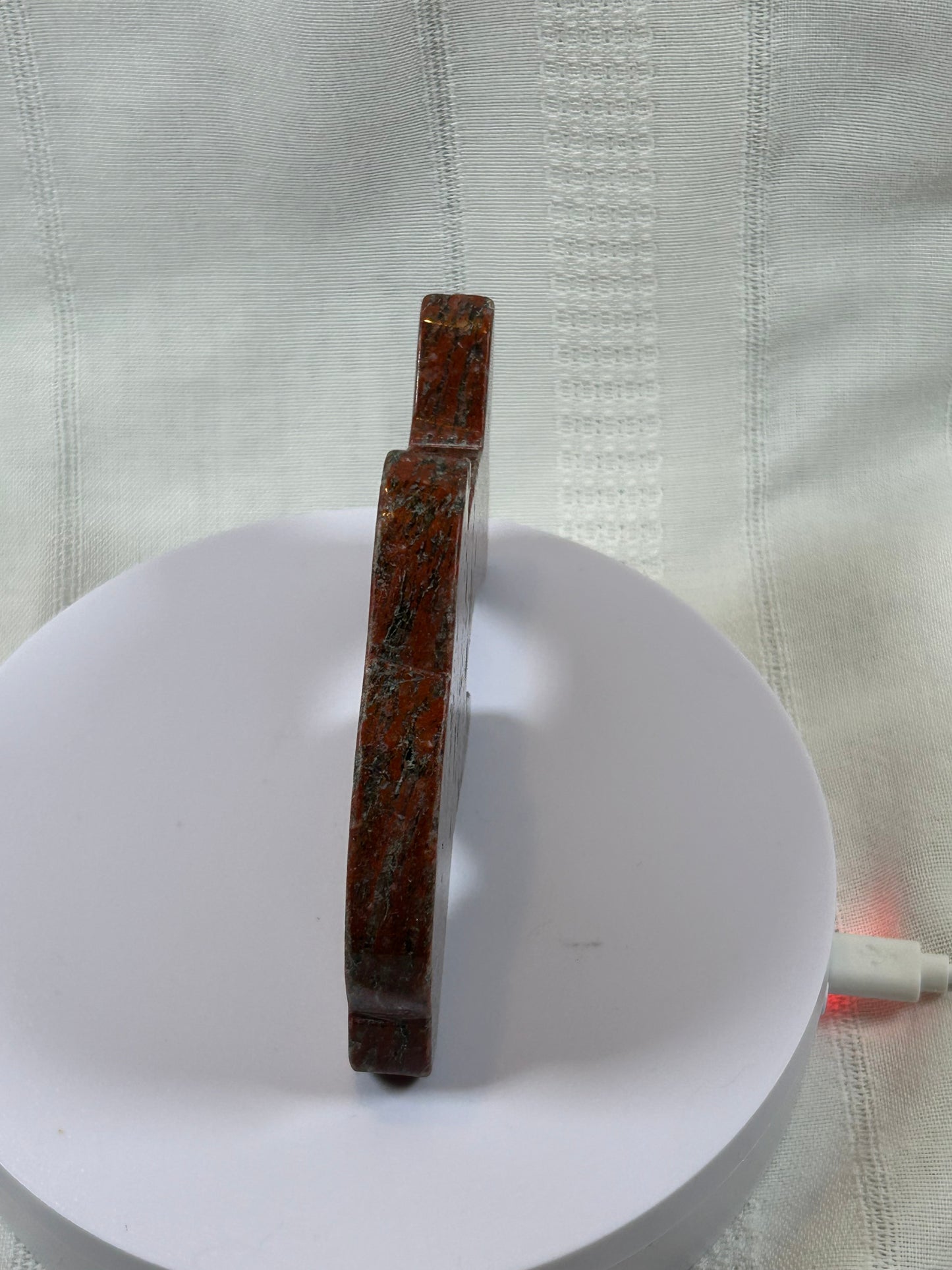 (#39) - RED JASPER DOLPHIN CARVING - NEW