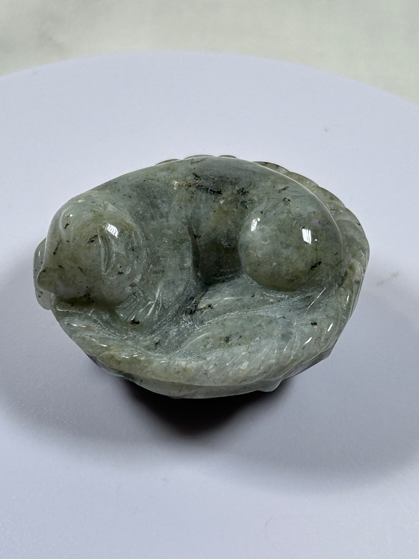(#1155) - Labradorite Sleeping Cat - New