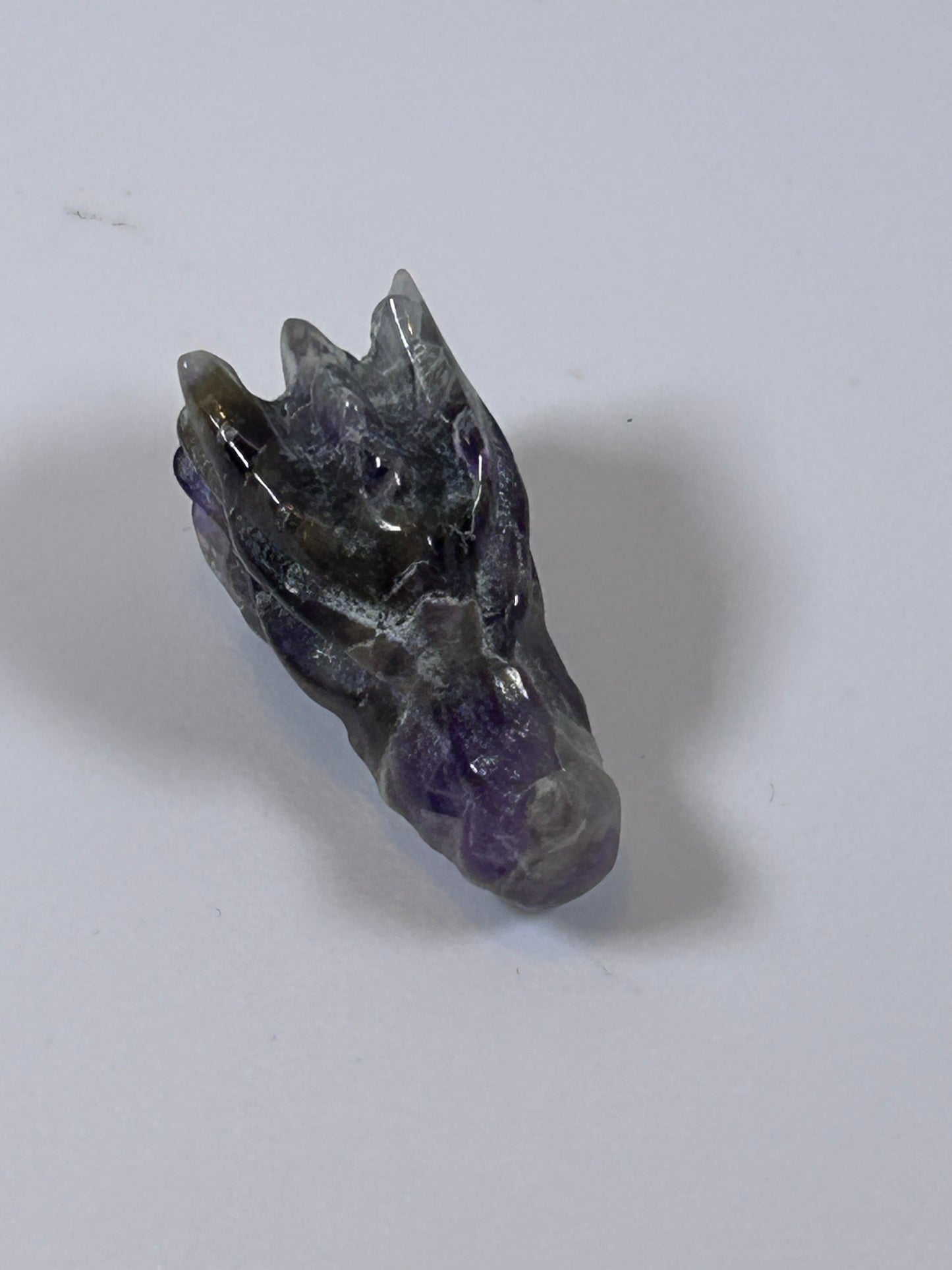 (#32) - AMETHYST DRAGON HEAD - NEW
