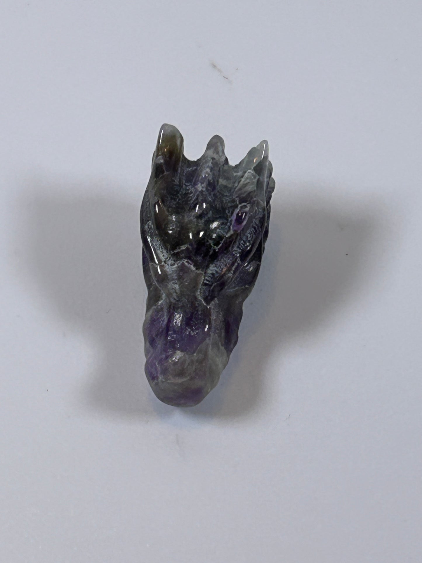 (#32) - AMETHYST DRAGON HEAD - NEW