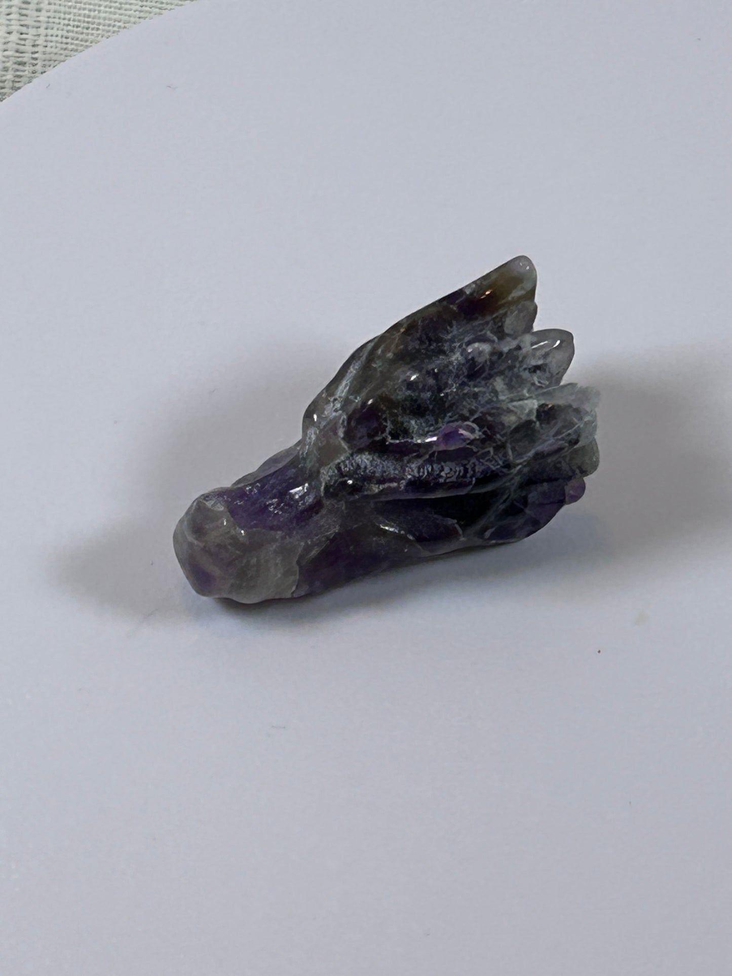(#32) - AMETHYST DRAGON HEAD - NEW