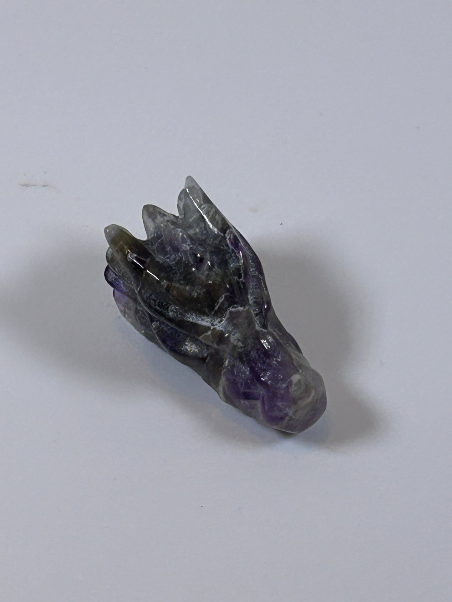 (#32) - AMETHYST DRAGON HEAD - NEW