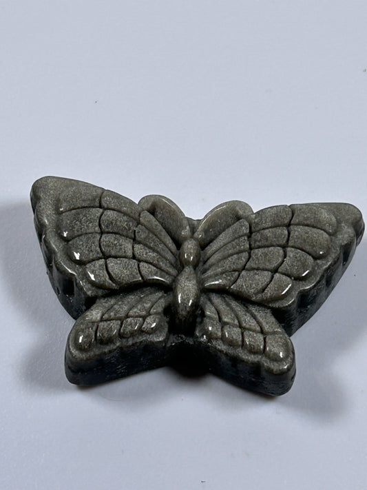 (#1141) - Golden Obsidian Butterfly - New