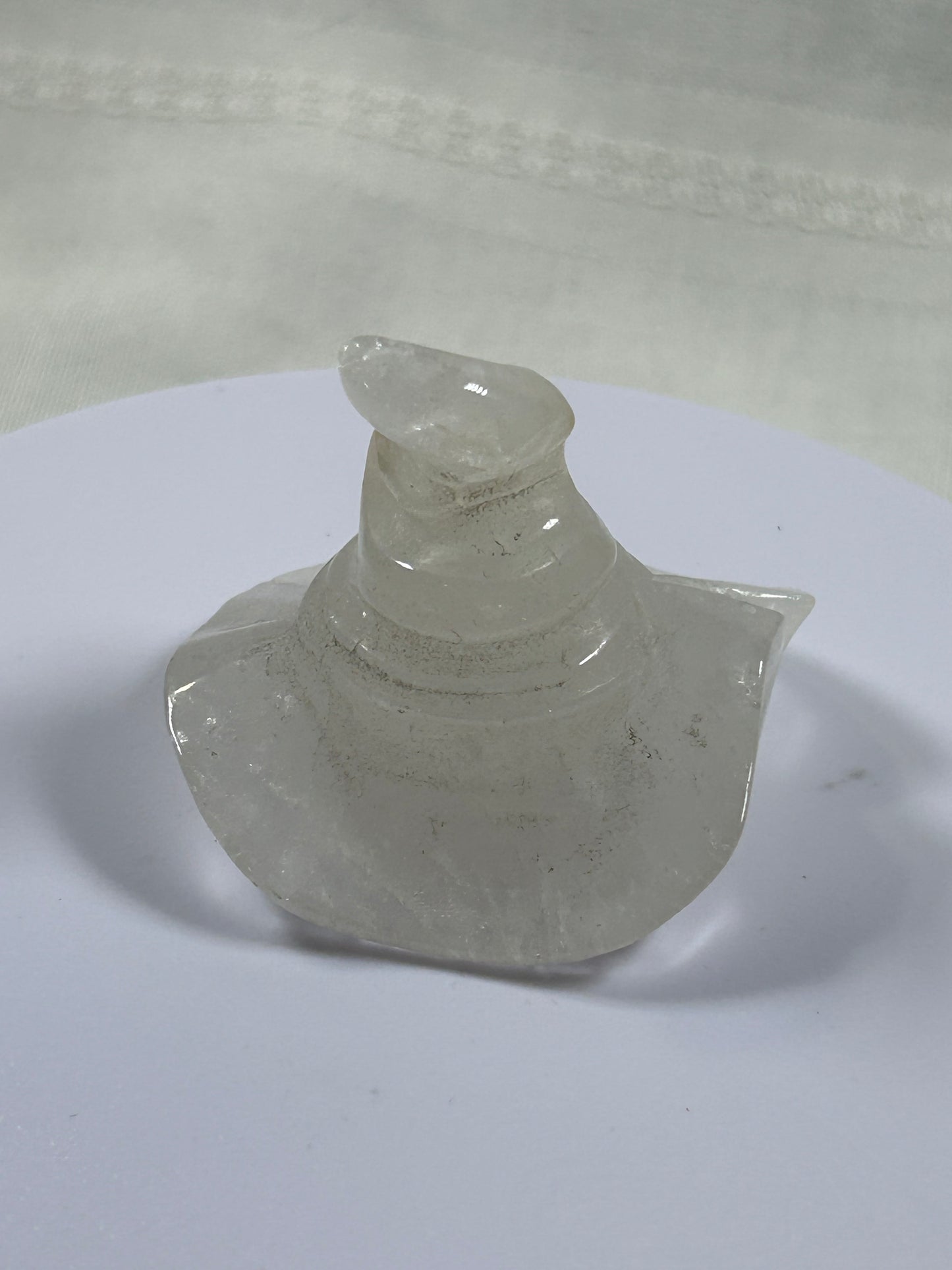 (#1193) - Clear Quartz Witch Hat - New