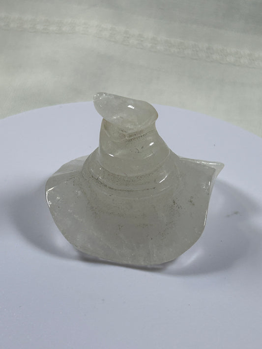 (#1193) - Clear Quartz Witch Hat - New