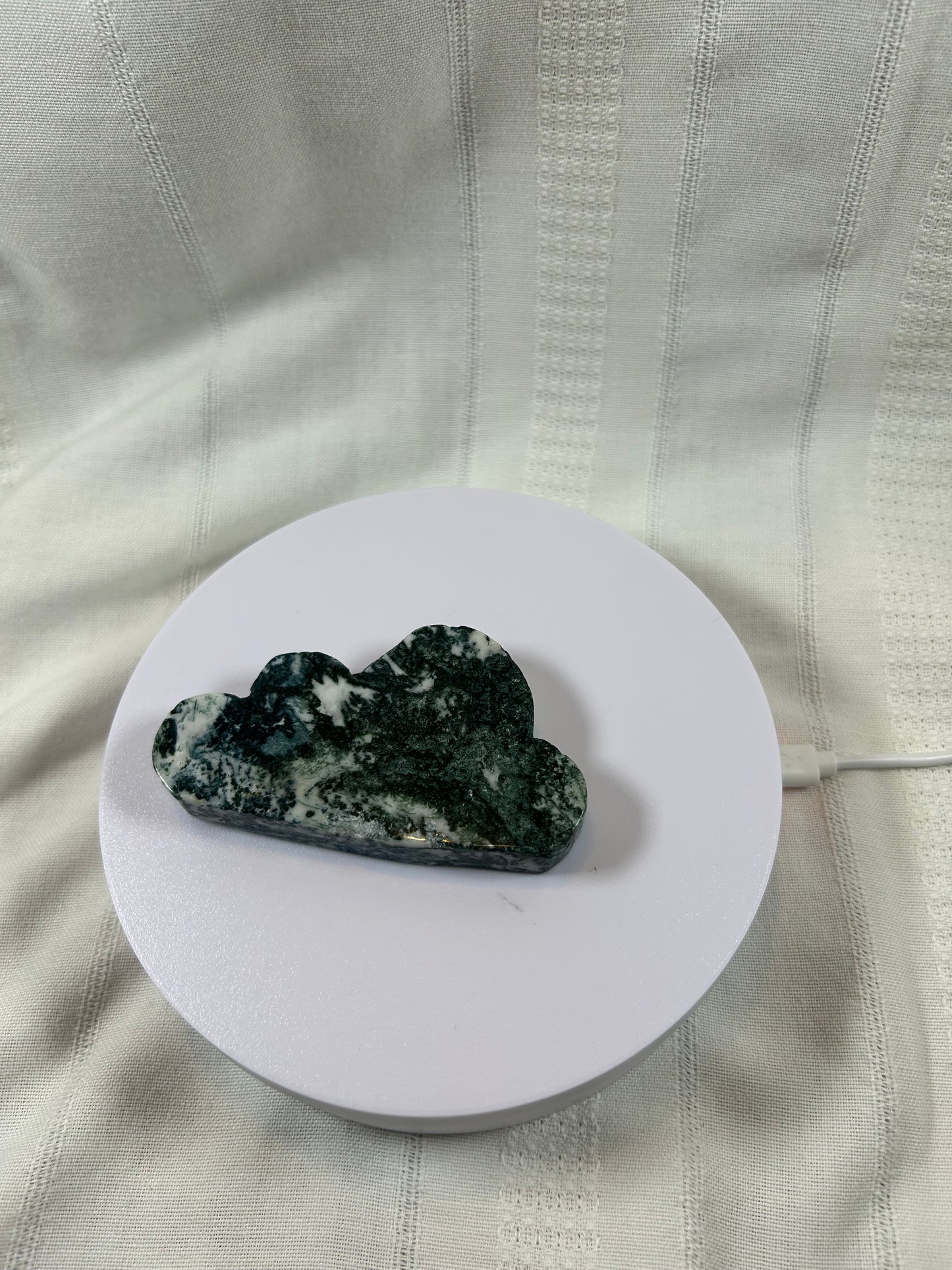 (#51) - TREE AGATE CLOUD CARVING - NEW