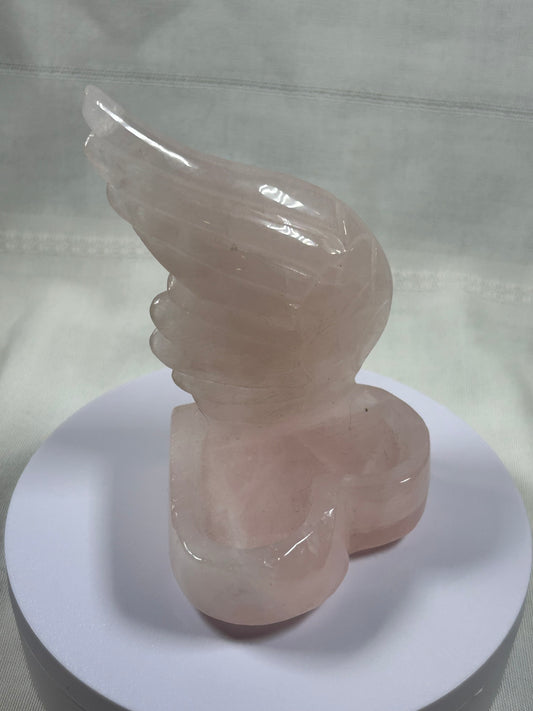 (#1210) - Rose Quartz Heart - New