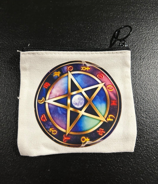 (#1215) - Pentagram Coin Purse - New