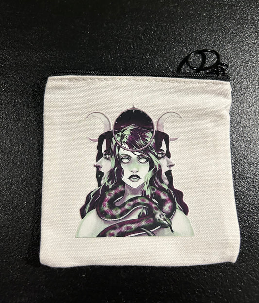 (#1215) - Maiden Mother and Crone Coin Purse - New