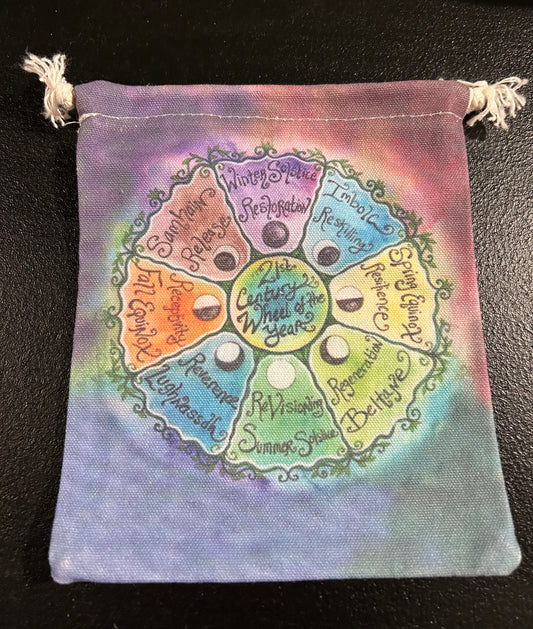 (#1214) - Canvas Bag - Wheel of the Year - New
