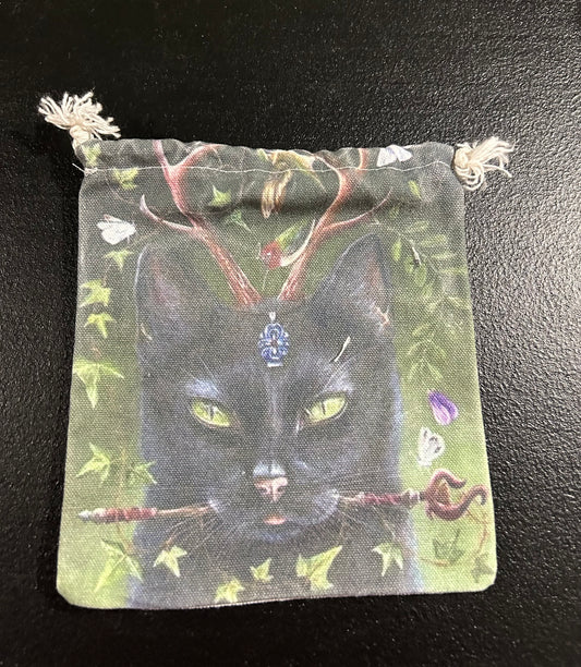 (#1214) - Canvas Bag - Cat - New