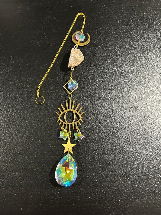 (#1223) - Geode Sun Catcher - New