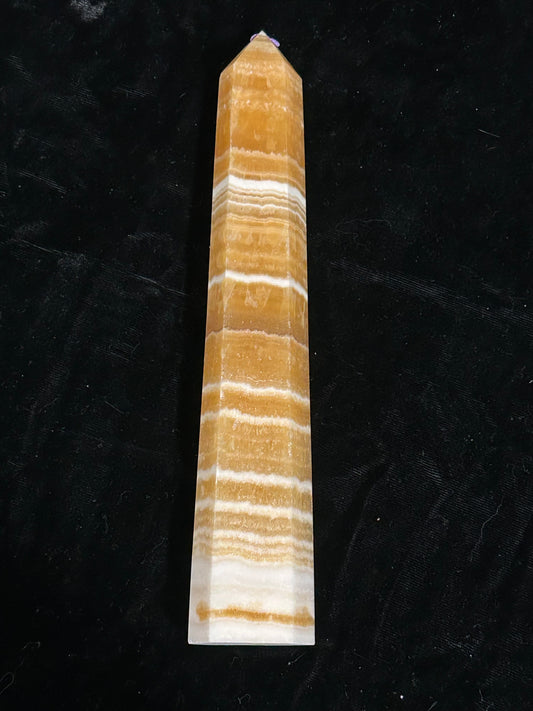 (#1005) - Honey Calcite Tower - New