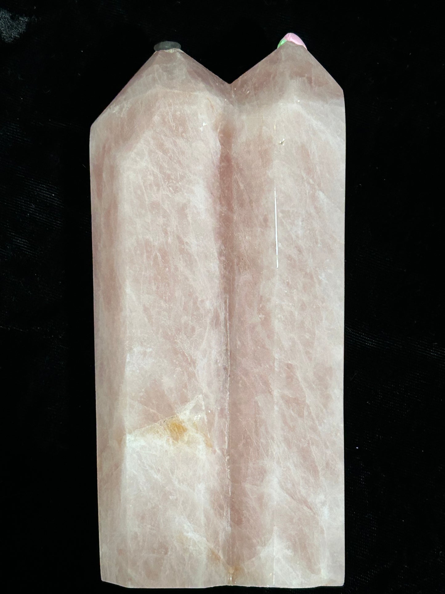 (#1027) - Rose Quartz Tower Double Point - New