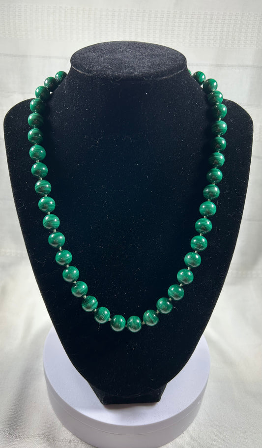 (#1265) - Malachite Necklace - New